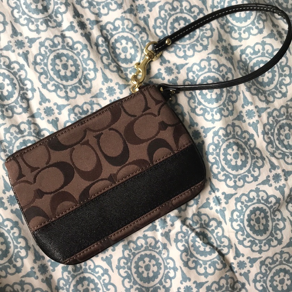 Used once Coach Wristlet